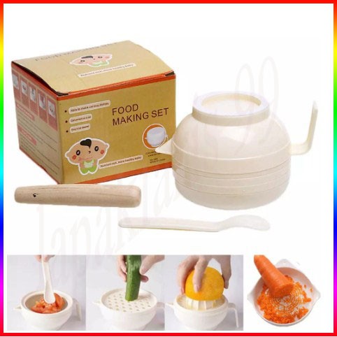 Set Alat Makan Bayi -Set Alat Makan Bubur Bayi - Set Alat Makan MPASI Bayi