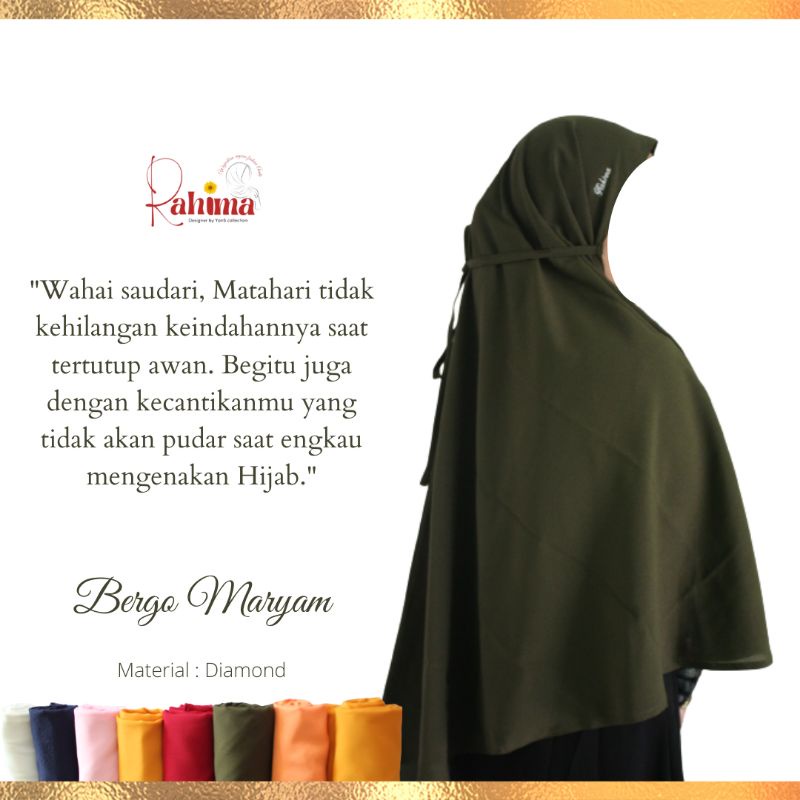 Bergo maryam Rahima hijab