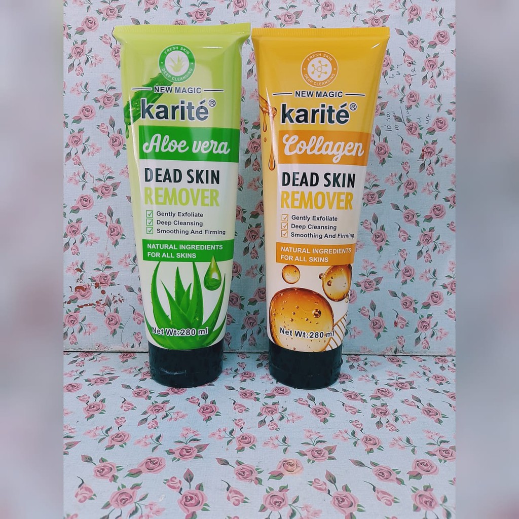 [ECER] BODY SCRUB / PEMBERSIH DAKI KARITE DEAD SKIN REMOVER COLLAGEN - ALOE VERA NO.1080-47E