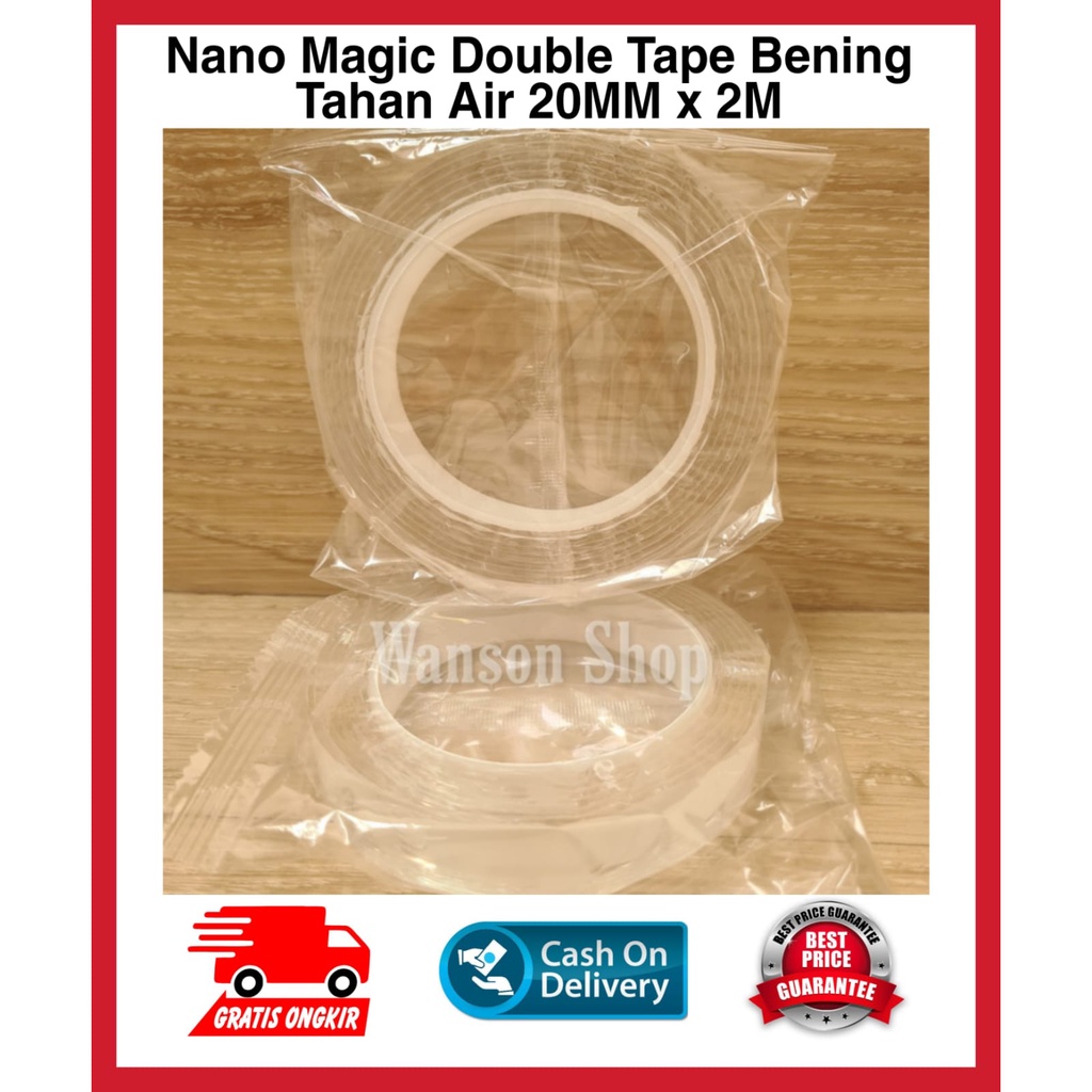 

DOUBLE TAPE MAGIC ISOLASI BENING PEREKAT TAHAN AIR 20MM X 2M