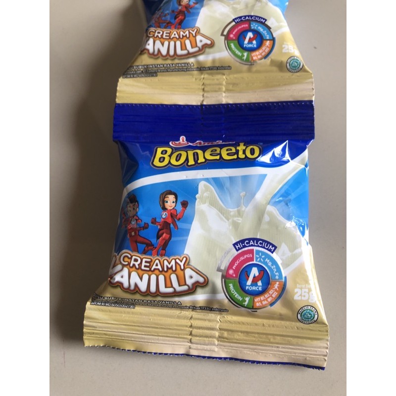 Susu boneeto Rasa Creamy Vanilla (25gr) per sachet