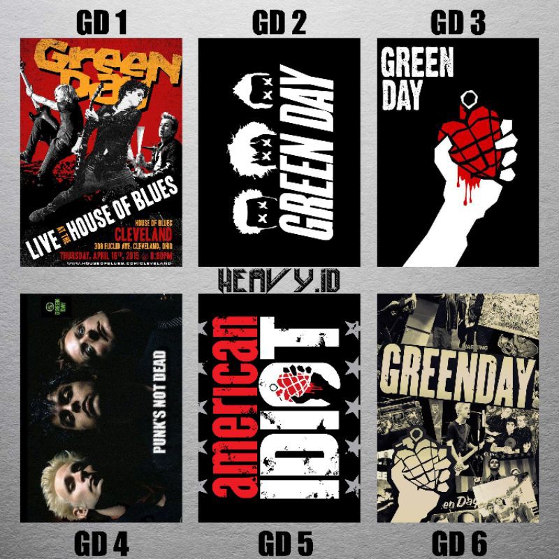 POSTER BAND A3 GREEN DAY