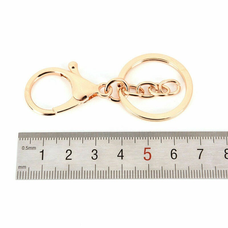 5pcs Metal Holders Key chain Lobster Clasps Klip Kait Snap Gesper Pinggang Gantungan Kunci Putar Trigger Key Ring Keys Liontin