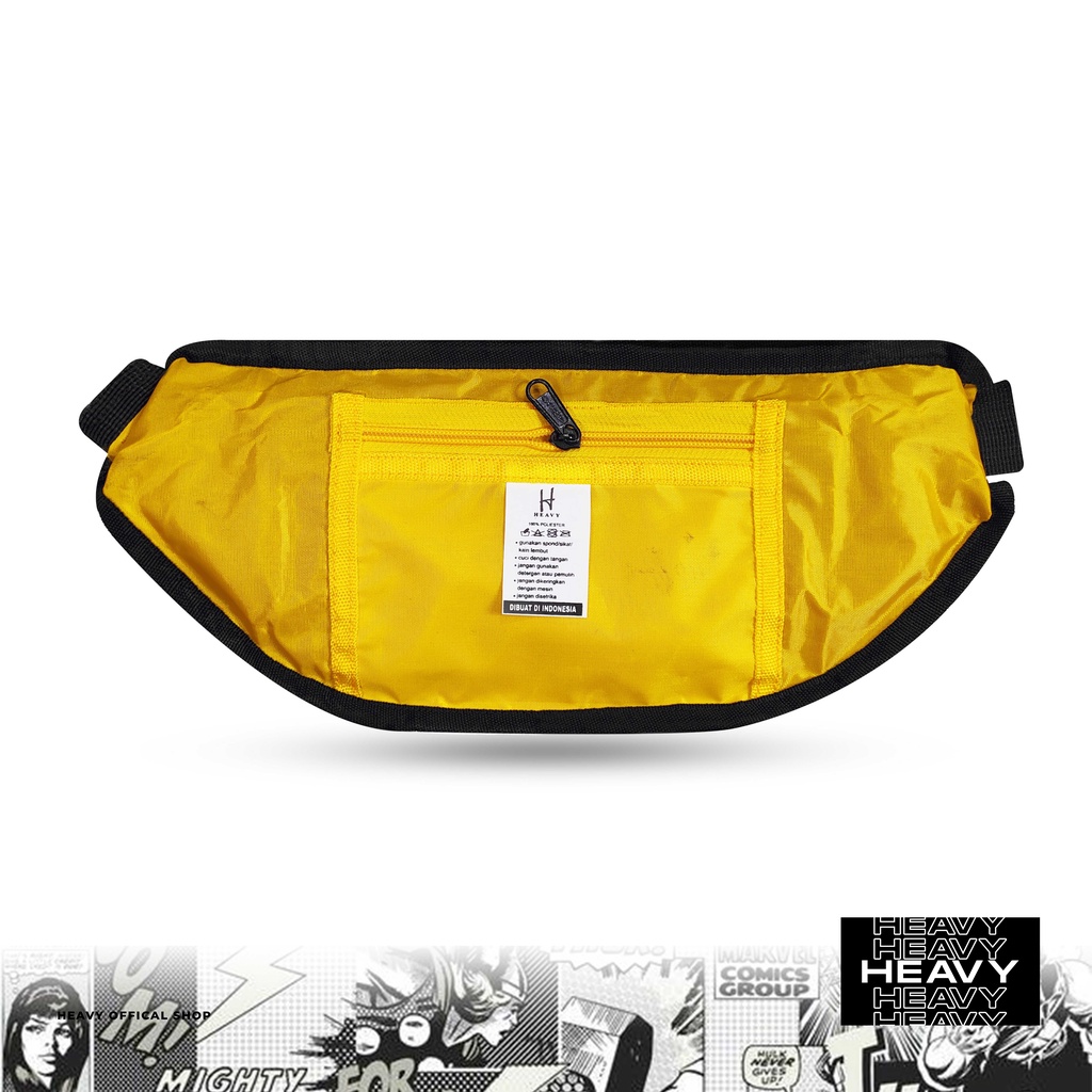 Heavy Official Shop - Tas waistbag heavy tahan air pnck-1038 | Black - tas pinggang pria heavy