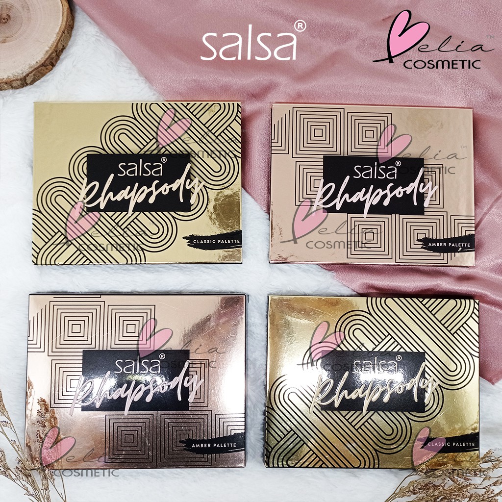 ❤ BELIA ❤ SALSA Rhapsody Face Palette Eyeshadow Contour Highlighter Blush On ✔️BPOM Eye Shadow palet