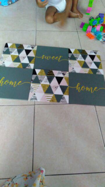 Craftpedia Hiasan Dinding Home Sweet Home 1 Set Swa16