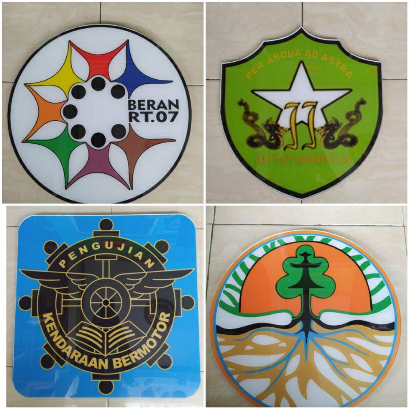 

Logo Lambang Akrilik dan spon