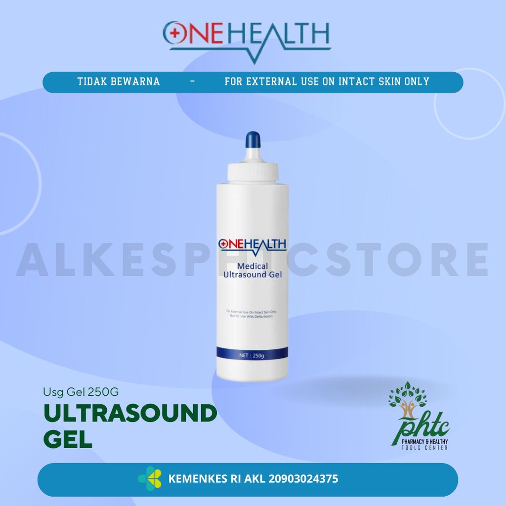 ONEHEALTH Medical Ultrasound Gel 250gr l Jel USG 250 gr l Jelly USG Onehealth 250gr