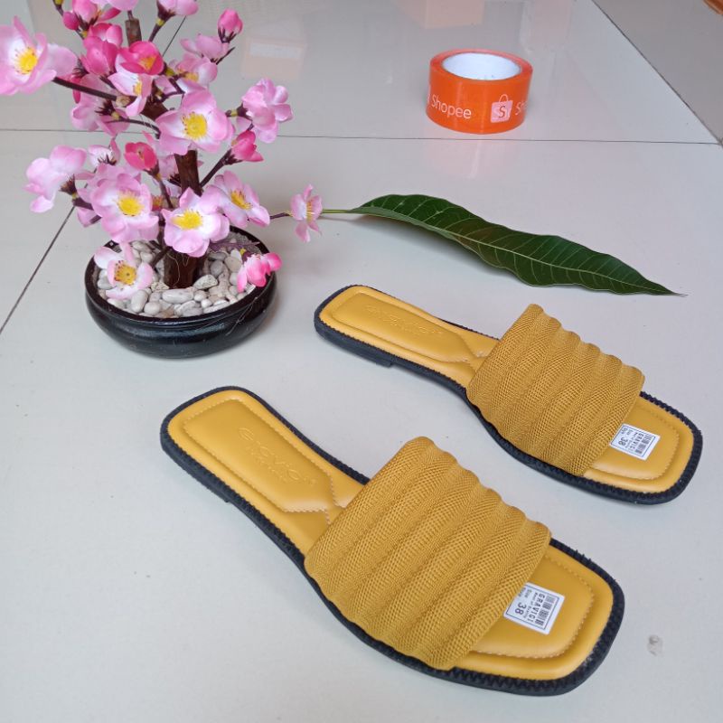 Sandal Flat Wanita , Sandal Rajut Import ERDEEM 13, Sandal Terbaru , Sandal Terviral