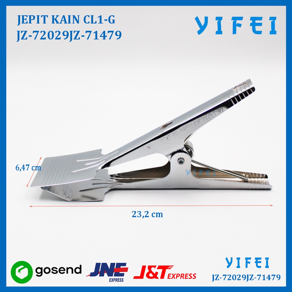 Penjepit Bahan Kain Bahan pabrik/JEPIT KAIN CL1-G YIFEI-72029JZ-71479