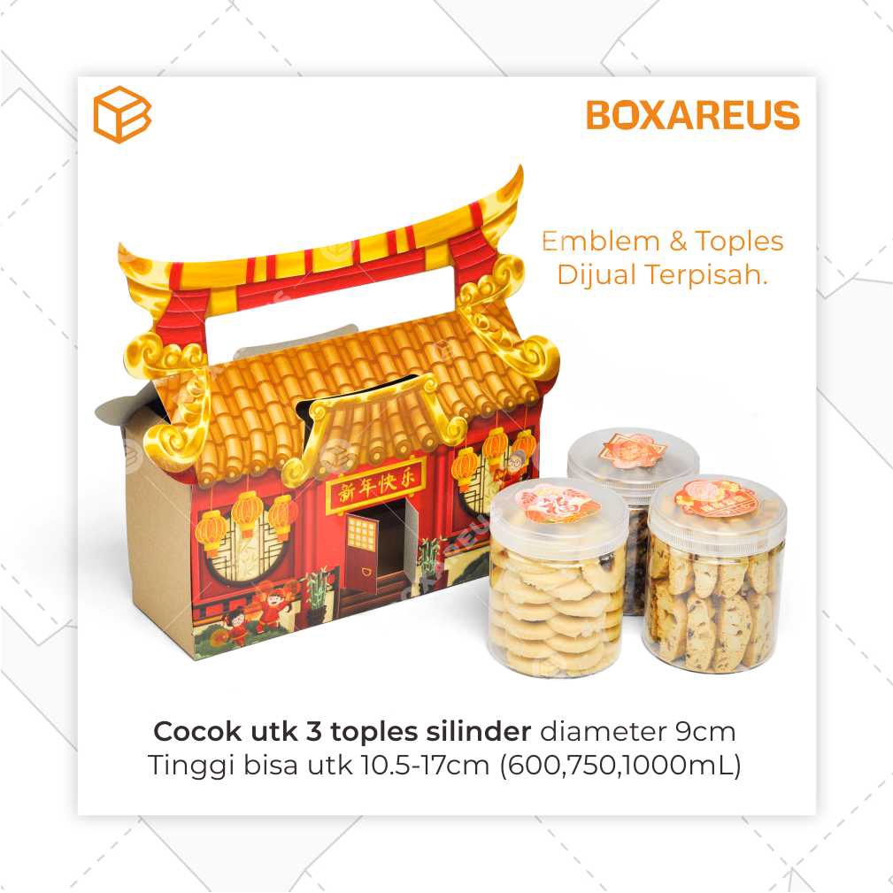 Box Packaging Imlek Paperbag CNY Dus Kotak Kemasan Toples | PB139228