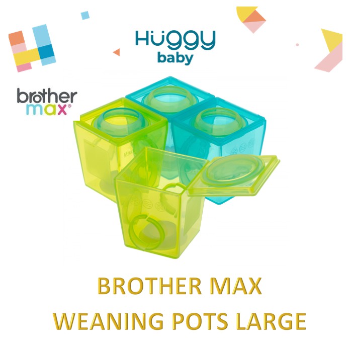 Brother Max 2nd Stage Weaning Pots LARGE Wadah Penyimpanan MPASI Anak