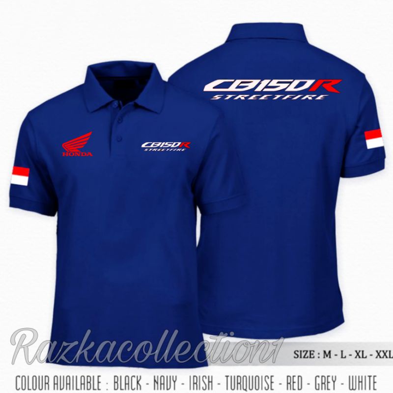 Polo Shirt CB150R Streetfire / Kaos Kerah Honda CB150r Terbaru