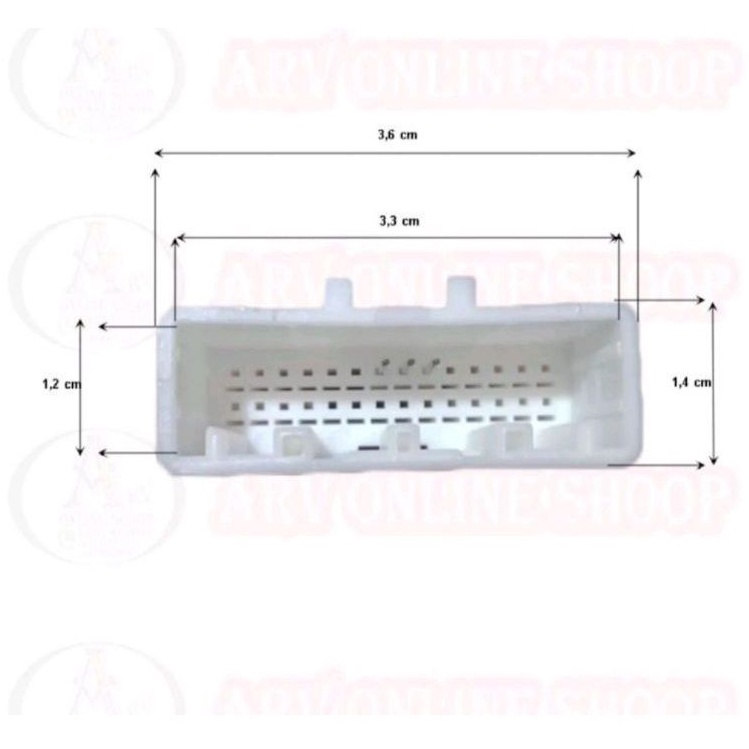 Soket Stering Whel 28 pin Toyota FORTUNER / INNOVA / HILUX / VIOS / SIENTA