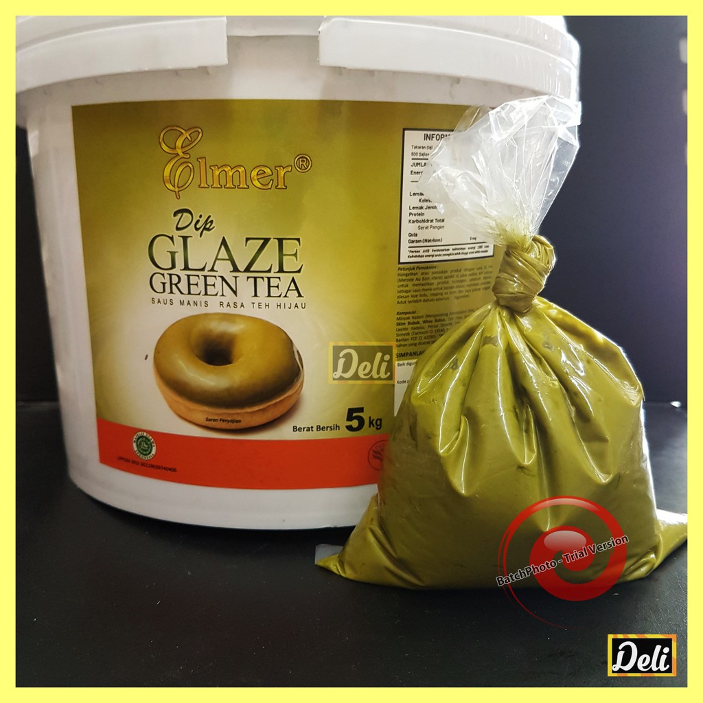 

Elmer Dip Glaze Green Tea Selai Green Tea Repack Timbangan (250gr, 500gr)