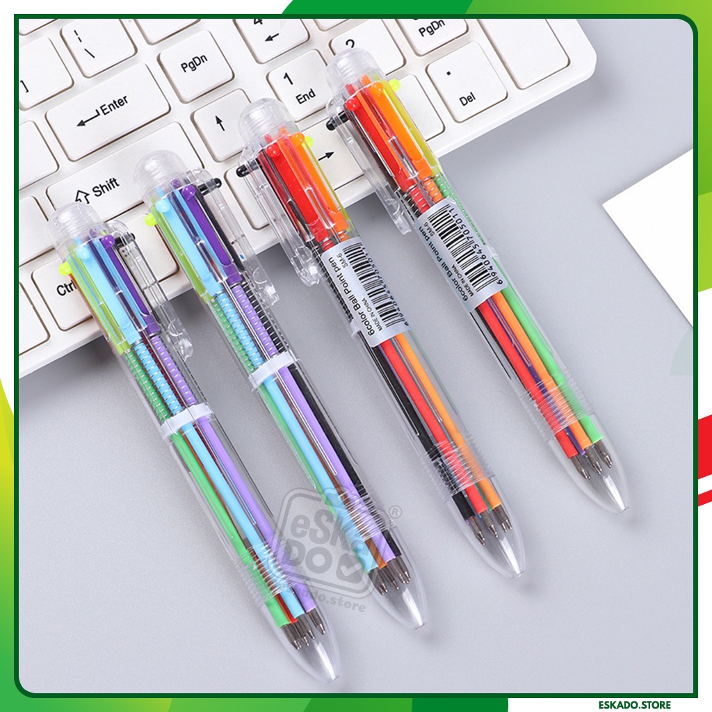 Pulpen Warna / Pen Colour 6 &amp; 8 Warna Warni