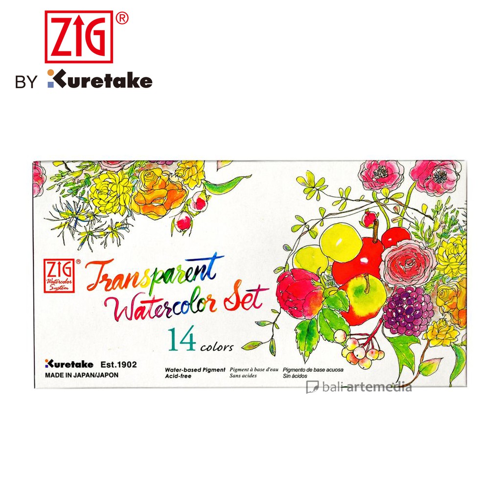 Kuretake ZIG - Transparent Watercolor Set 14