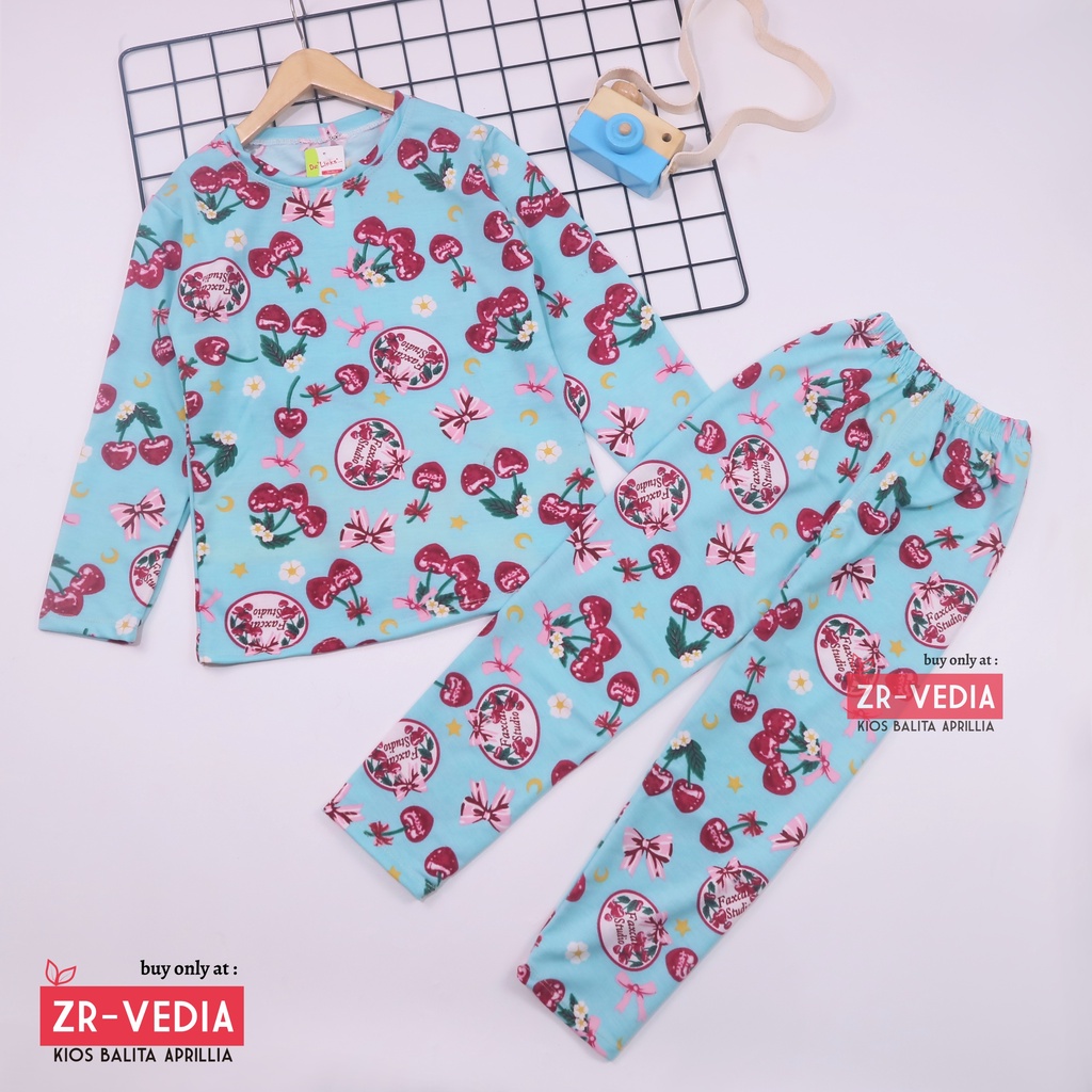 Pajamas Sunday uk 5-7 Tahun / Baju Tidur Anak Perempuan IMPORT Piyama Branded Karakter Setelan