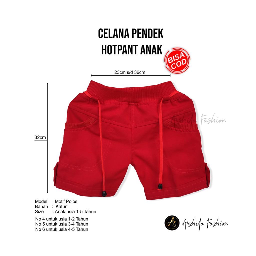 Celana Hotpan Anak 1-5 tahun / Celana Pendek Anak