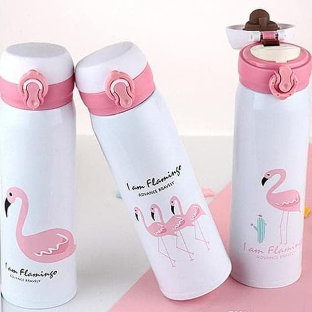 B85-1 Termos Minum I Am Flamingo / Termos Cantik Karakter Angsa Stainless steel Vacuum 500 Ml