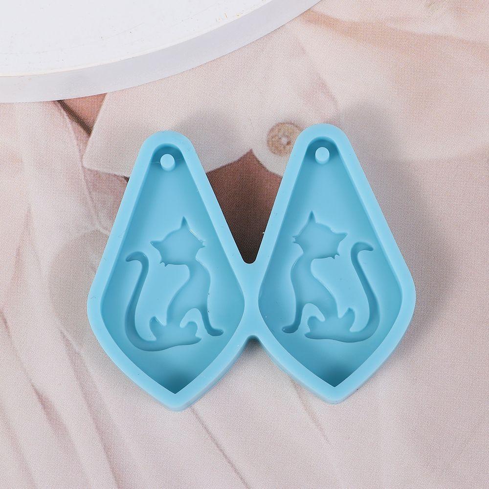 Solighter Anting Cetakan Resin Handmade UV Epoxy Membuat Perhiasan Alat Menjuntai Resin Silicone Mold