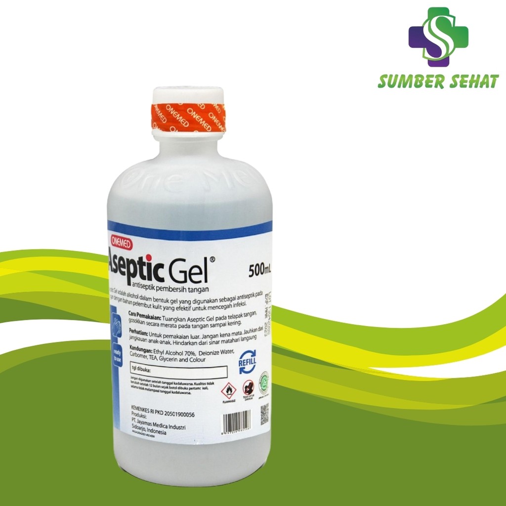 ASEPTIC GEL 500 ML (REFILL, TANPA PUMP)