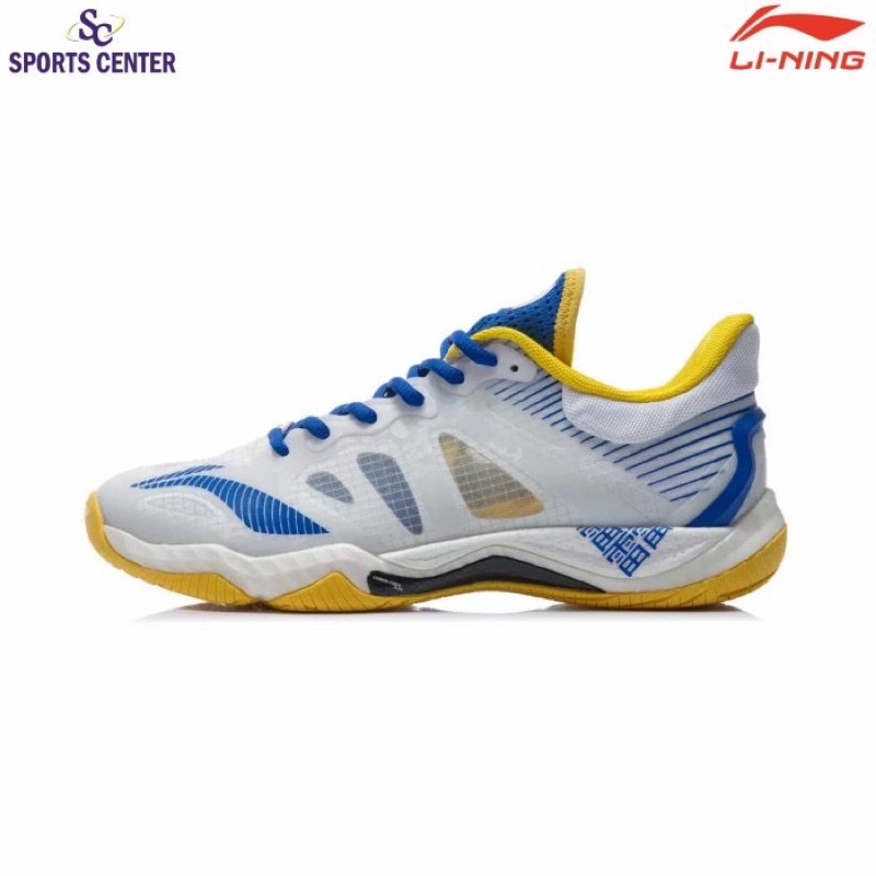 New Sepatu Badminton Lining GryFalcon IV Ultra Light AYAR001 White