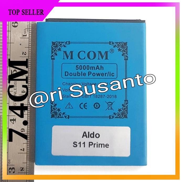 ACC HP BATERAI MCOM ALDO S11 PRIME DOUBLE POWER 5000MAH