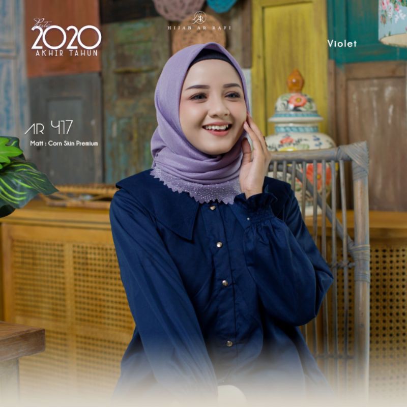 hijab segi empat arrafi AR 417 agen jepara