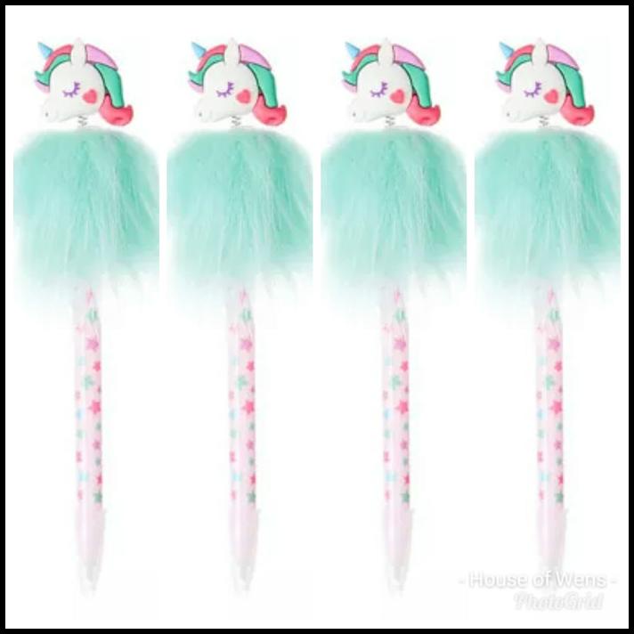 

Daisydooo | Smiggle Fluffy Spring Pen - Pulpen Unicorn Smiggle
