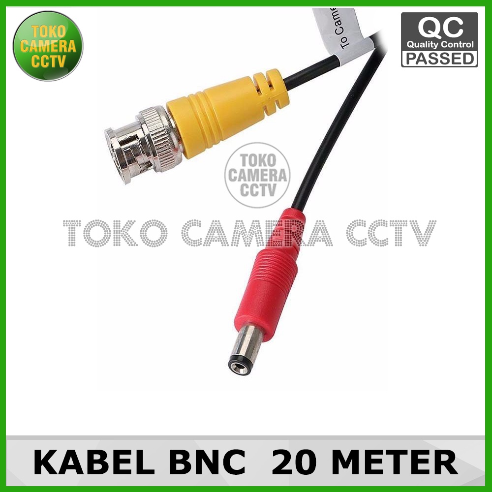 Kabel CCTV 20 Meter Kabel BNC Siap Pakai