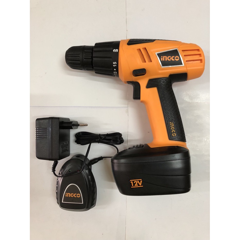 Cordless Drill / Bor Baterai INGCO 12 Volt