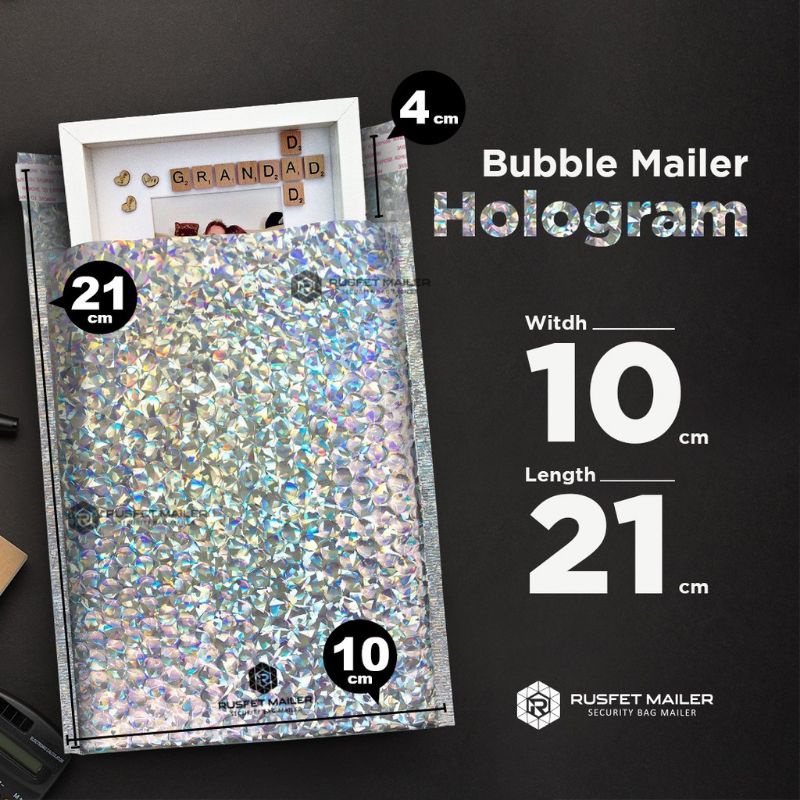 Amplop Bubble Mailer HOLOGRAM Premium