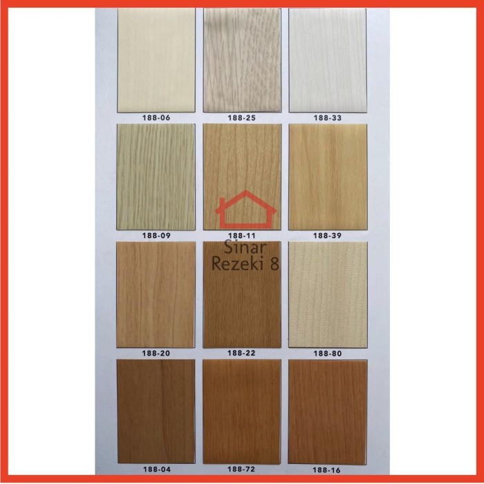 PVC Sheet Urat Kayu Serat Pelapis Meja Lemari Decosheet Deco Sheet Taco Tacon 5