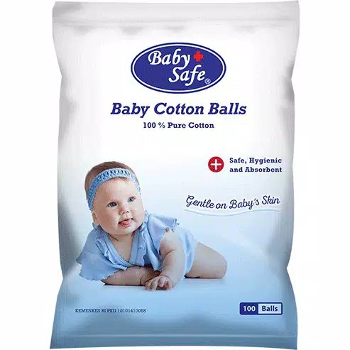 Baby Safe Cotton Ball / KAPAS BOLA  BAYI / KAPAS BULAT BAYI / BABY COTTON BALL - BAYI ONLINE SHOP