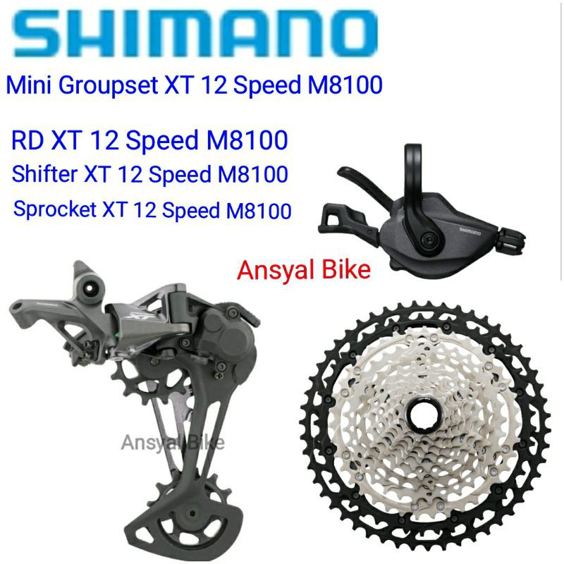 mini gropset XT 12 speed M8100 paket XT 12 speed