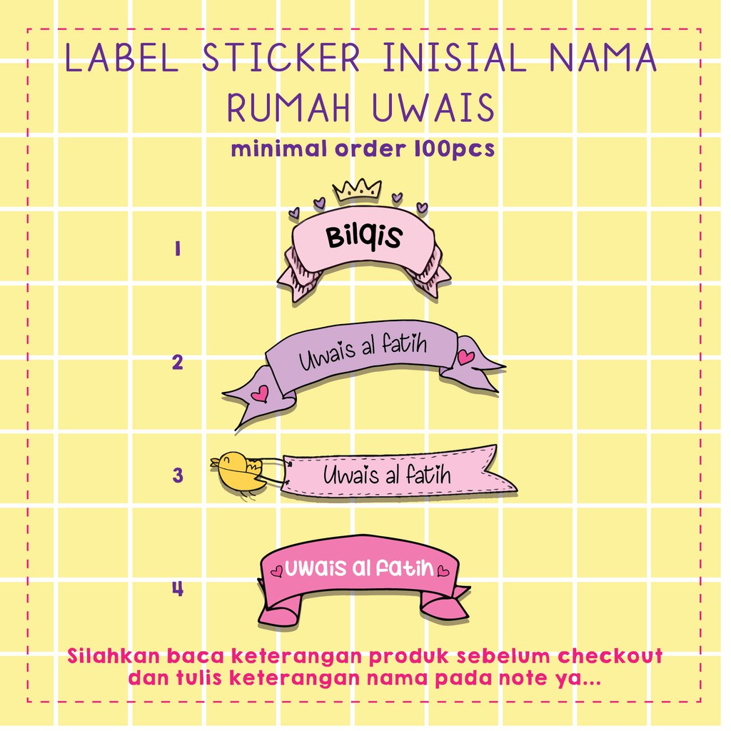 

STICKER MURAH WATERPROOF CUSTOM NAMA