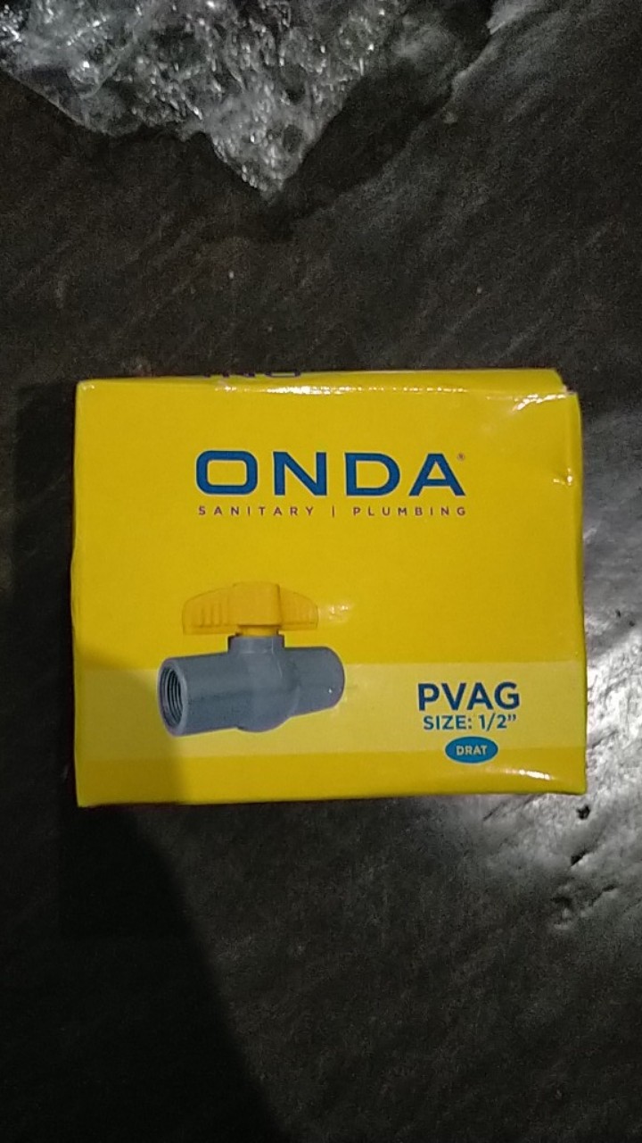 Ball Valve Pvc 1/2 Inch Onda Polos Non Drat
