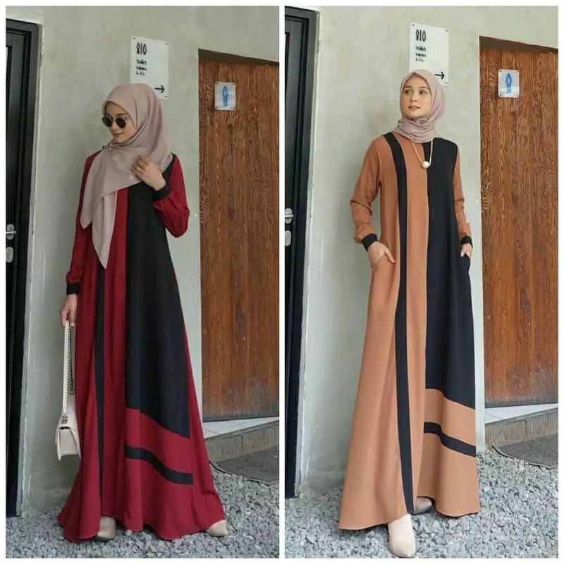 Mikaila dress baju gamis fashion muslim remaja wanita