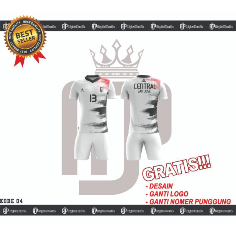 Kaos Jersey Sepak Bola Futsal Custom Free Desain