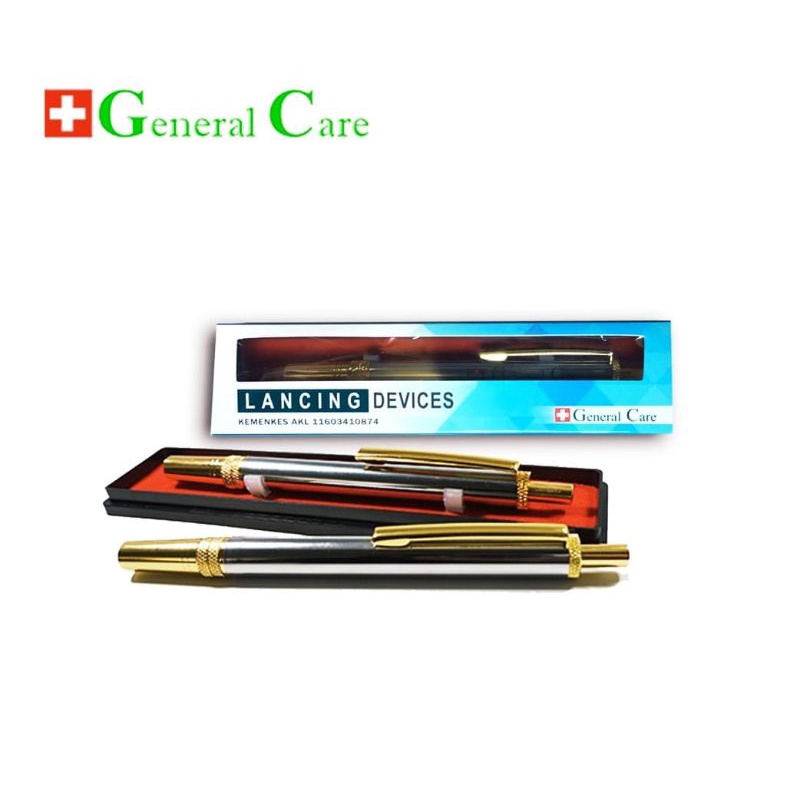 Lancing Device Stainless / Pen Lancet / Pen Bekam GC