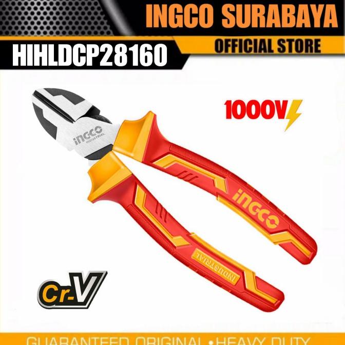 INGCO HIHLDCP28160 TANG POTONG ANTI LISTRIK 6" INSULATED HIGH PLIERS