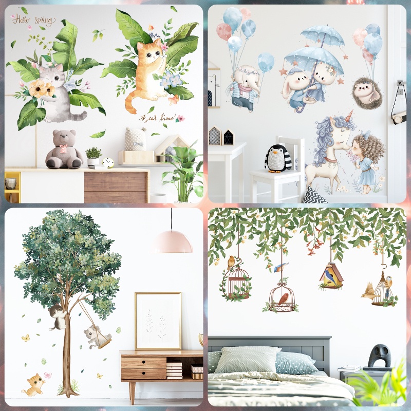 stationary aesthetic hiasan dinding kamar anak stiker dinding kamar tidur cowok dinding wallpaper le