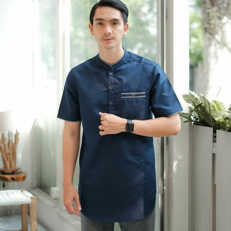 KHANSABATIK PROMO!! TERMURAH KEMEJA FAWAS PANJANG BAJU KOKO PRIA DEWASA TERBARU LENGAN PANJANG KASUAL DISTRO