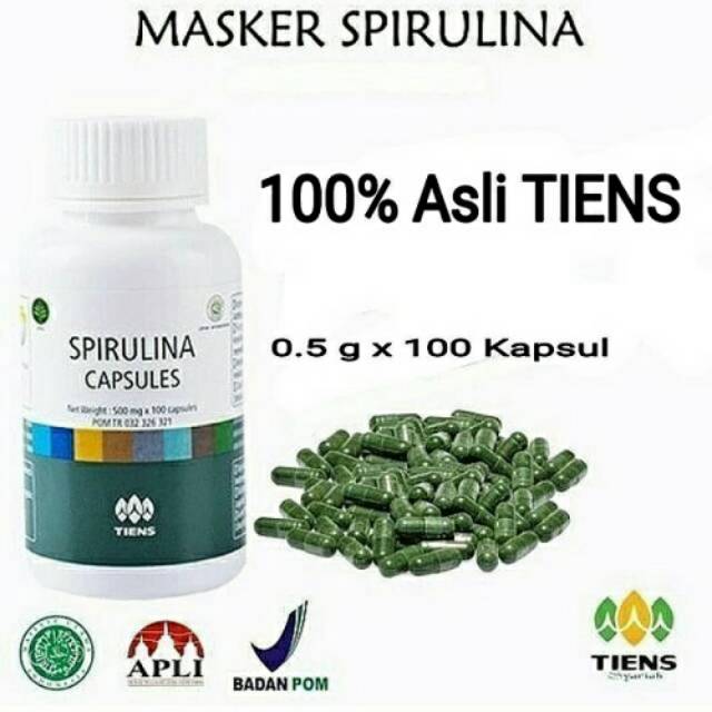 MASKER SPIRULINA TIENS ASLI TERMURAH