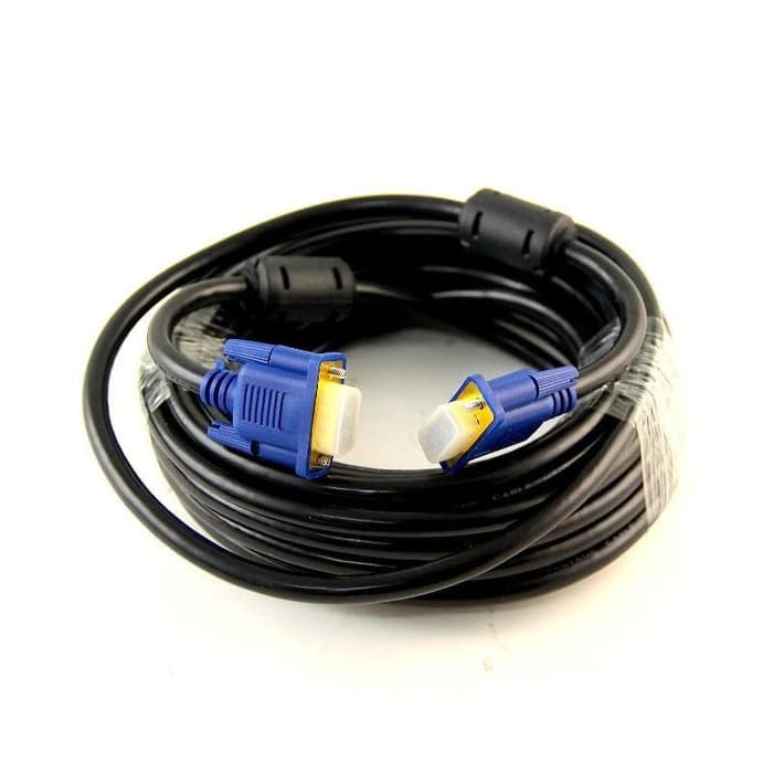 KABEL VGA 10M HIGH QUALITY FULL COPPER GOLD PIN VGA 10 METER VGA 10 M