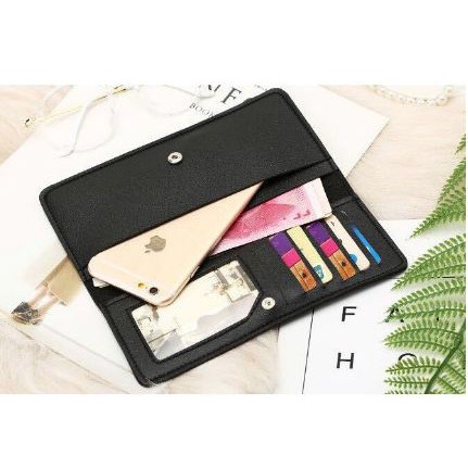 Dompet Wanita Style Korea Import Dompet Simple Elegant PU Halus Dompet