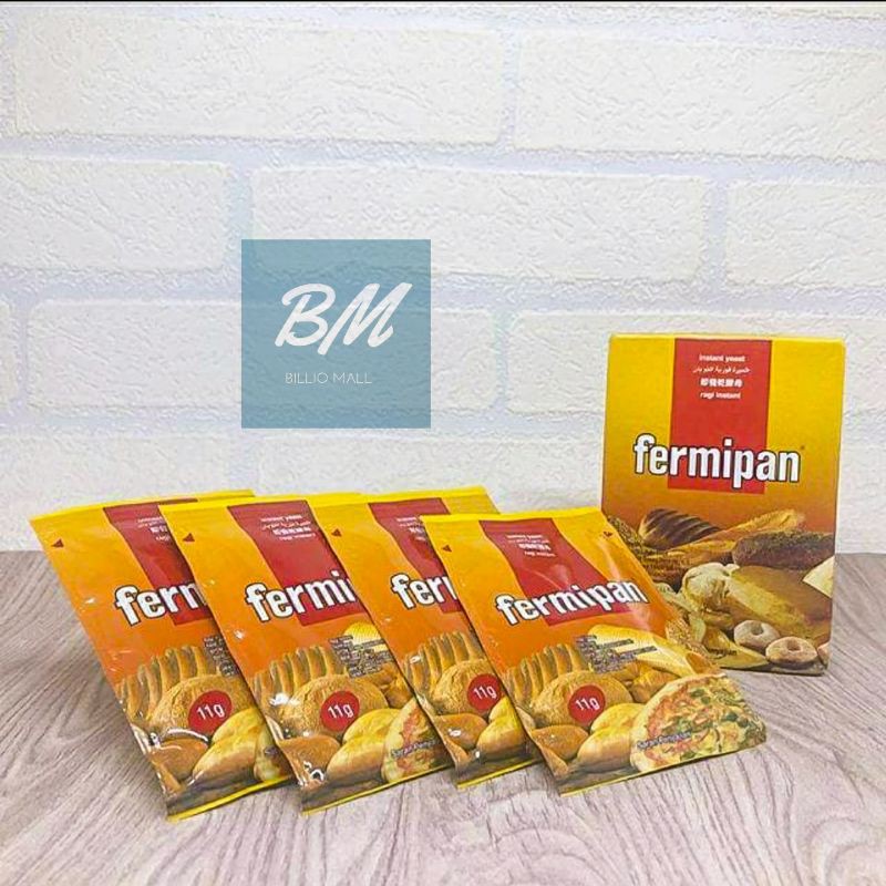 

Fermipan Ragi Instan 4 x 11 gr - Ragi Instant Kering Dry Yeast - Fermipan 1 Kotak isi 4 Sachet