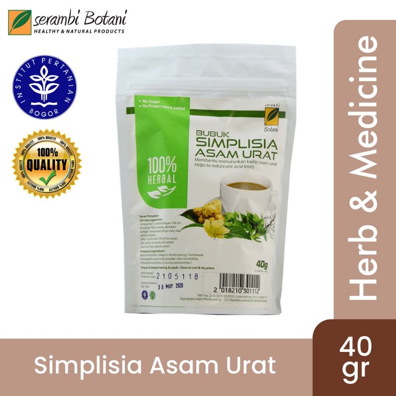 

Simplisia Asam Urat Serambi Botani
