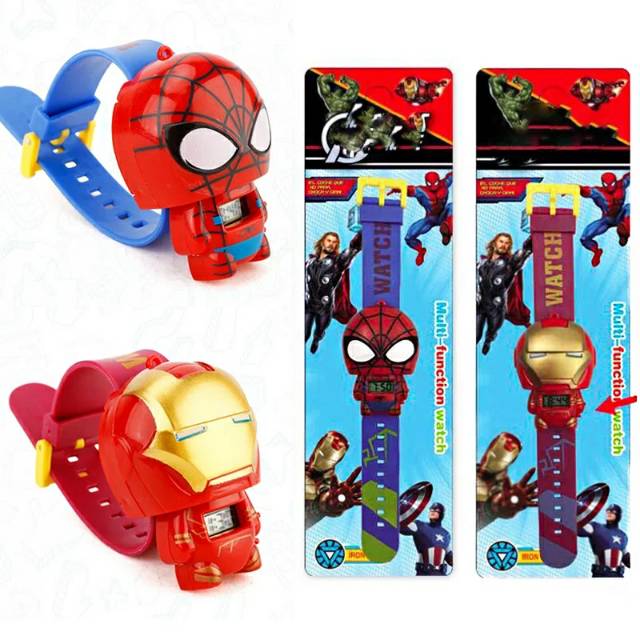 JAM TANGAN ANAK KARAKTER SUPERHEROES CARTOON LOL  1 KG 